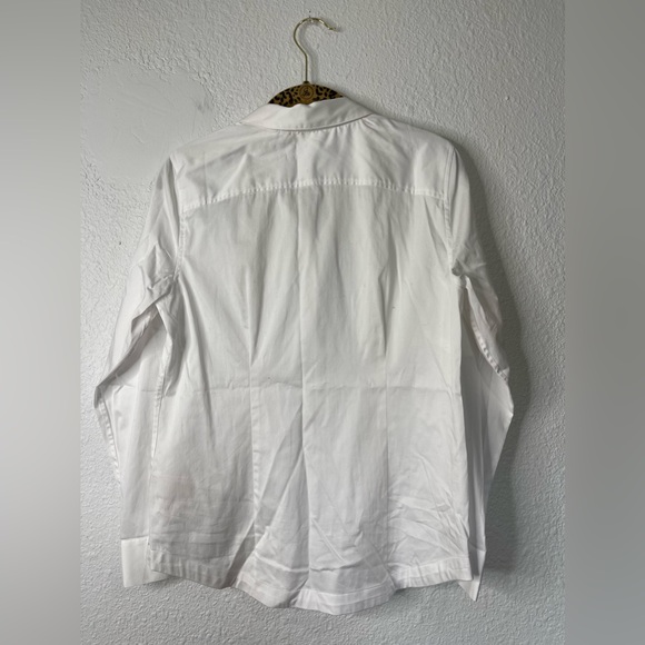 My Perfect Spot White Floral Button Down Shirt - One Hundred Percent Cotton No Stretch main image 1